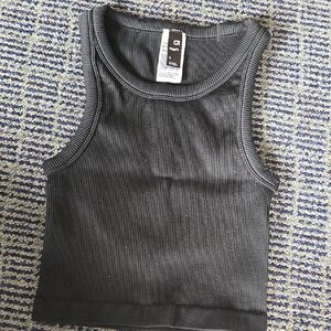 GAP Black Ribbed Tank Top